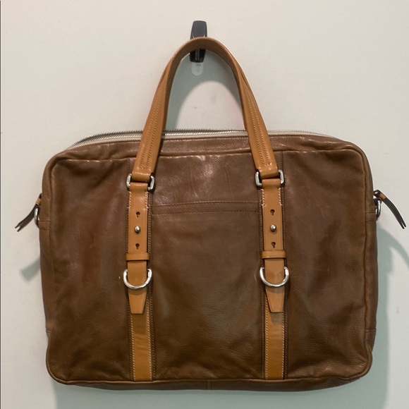 Coach Brown Leather Messenger Bag - Picture 6 of 15